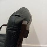 Westnofa Scandinavian office armchair in leather