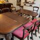 19th century mahogany dining room - Extendable table + Louis-Philippe chairs