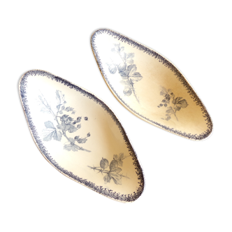 2 raviers U&Cie Sarreguemines model "currants"