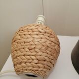 Lampe en rotin tresse de table