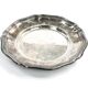 Art Nouveau platter, silver-plated brass, Sweden, 1920s