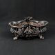 Antique black cast iron planter from the late 19th century Rocaille style