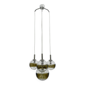 Mid-century design Murano glass cascade hanging lamp, 1970s, Italy