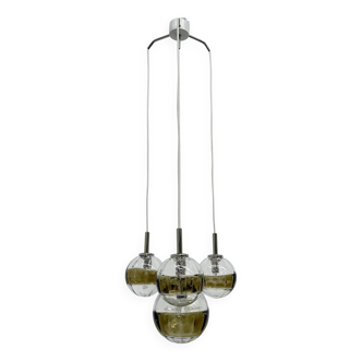 Mid-century design Murano glass cascade hanging lamp, 1970s, Italy