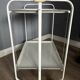 Folding Mobile Bar Cart / Serving Trolley — White, 1970s