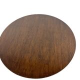 Table bistrot ronde française vintage avec cadre en fonte