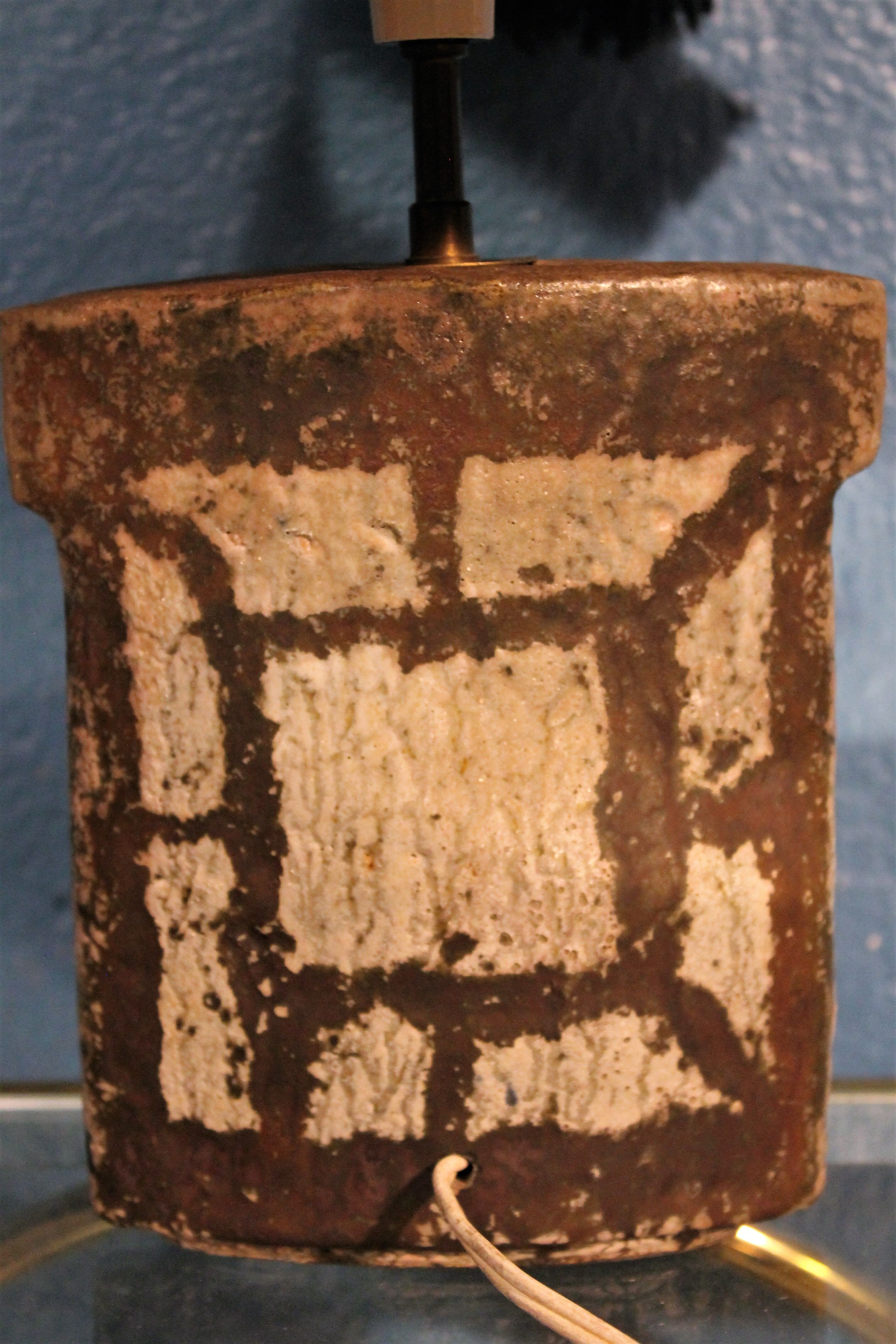 Ceramic lamp by Richard Bouhl, 1980s