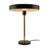 Brown and gold table lamp Timor 69 by Louis Kalff for Philips