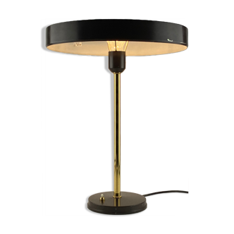 Lampe de table marron et or Timor 69 by Louis Kalff pour Philips