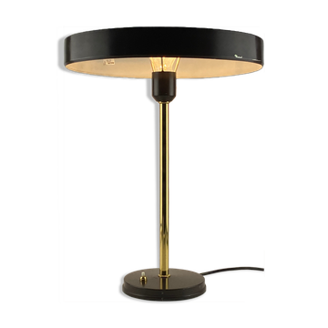 Brown and gold table lamp Timor 69 by Louis Kalff for Philips