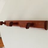 Vintage wooden wall coat rack 60s/70s