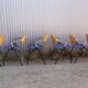 Set of 6 Vepa Alpine stackable armchairs/ conference chairs, Memphis Style