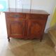 Rustic buffet Louis XV-Regency-jointed-massive wood-snail feet