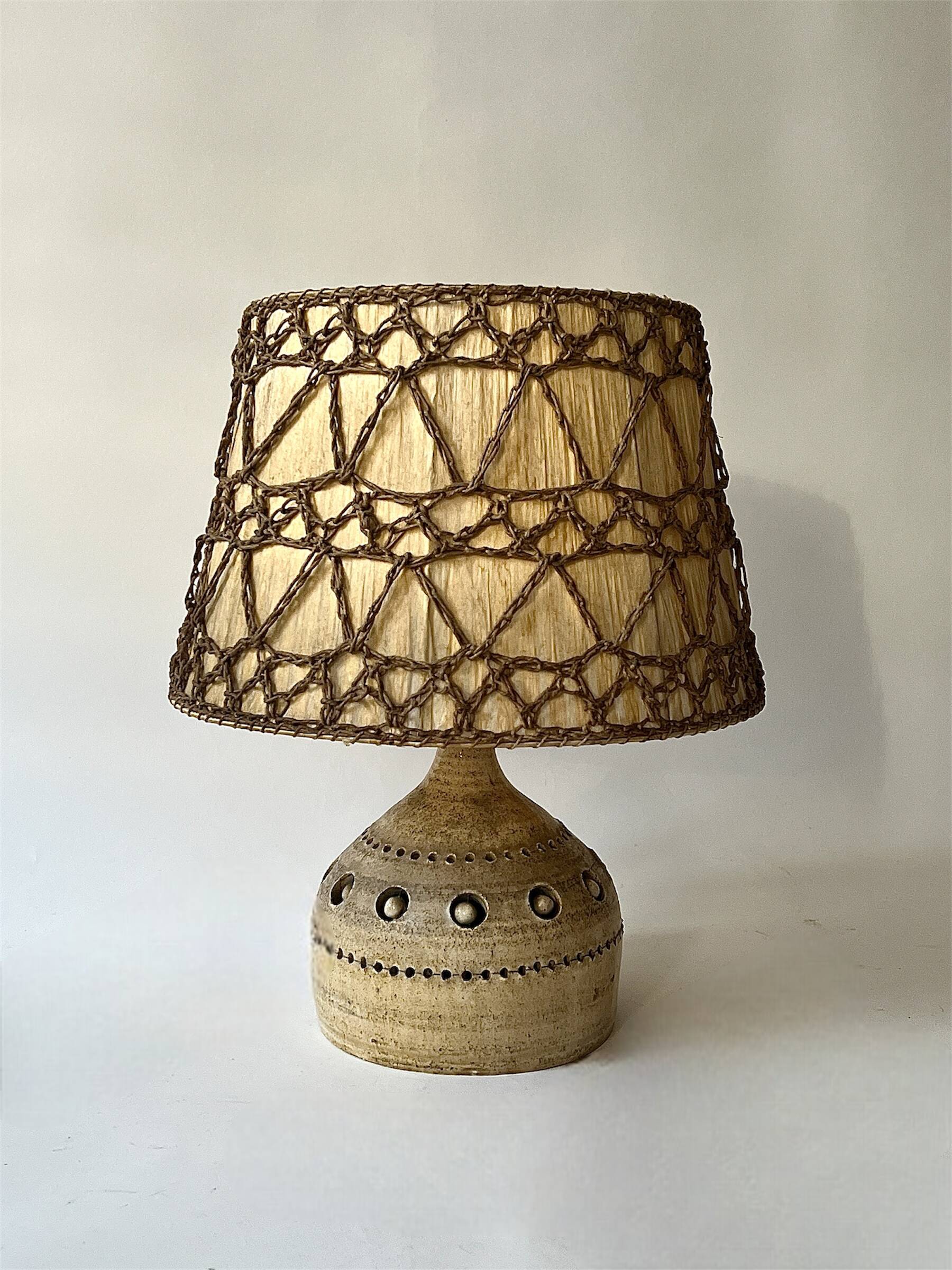 Ceramic table lamp by Georges Pelletier, 1970