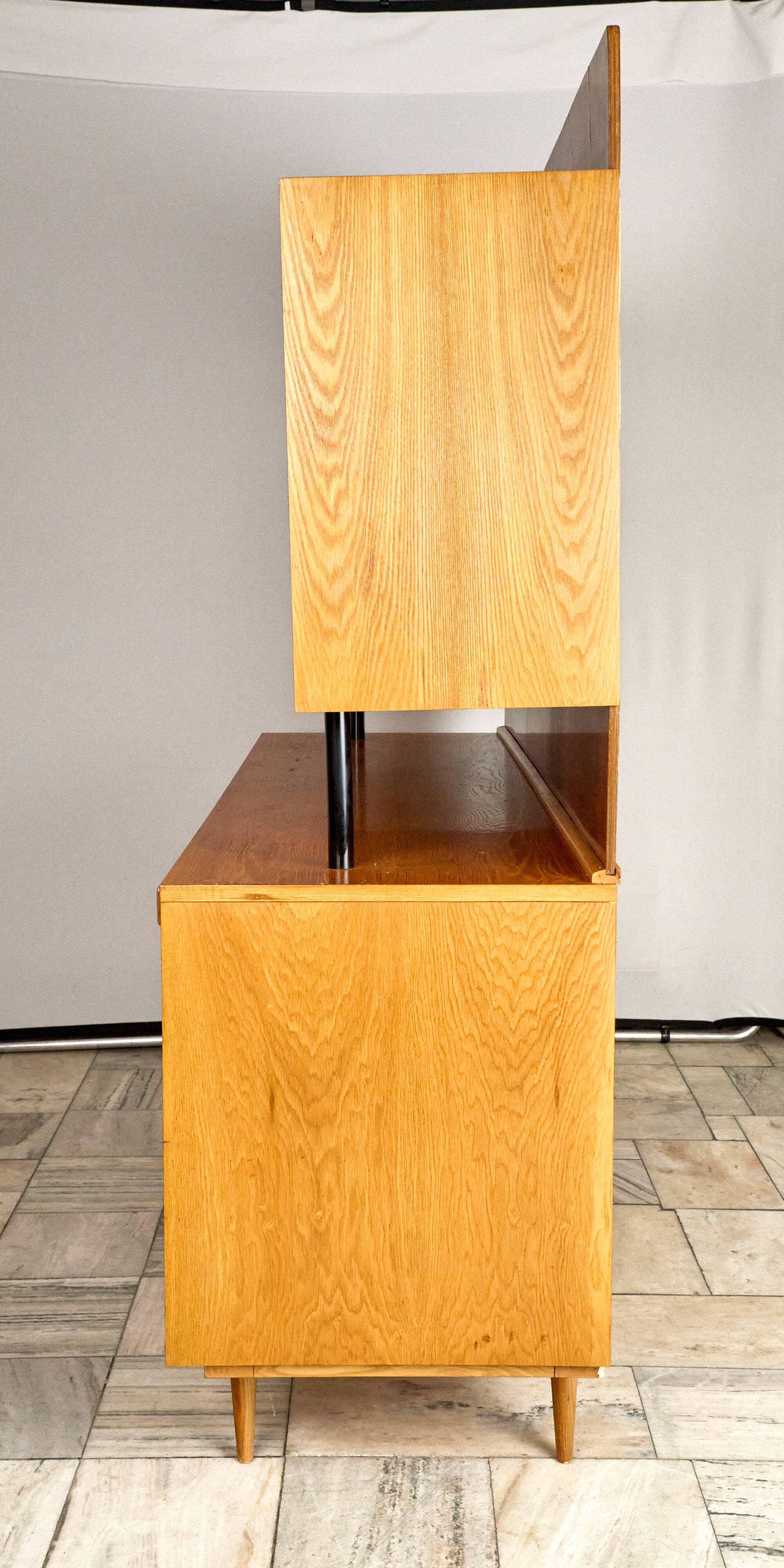 Vintage Credenza with pull-out table, 1960s, Czechoslovakia