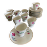 Tasses et sous tasses en fine porcelaine de Chine
