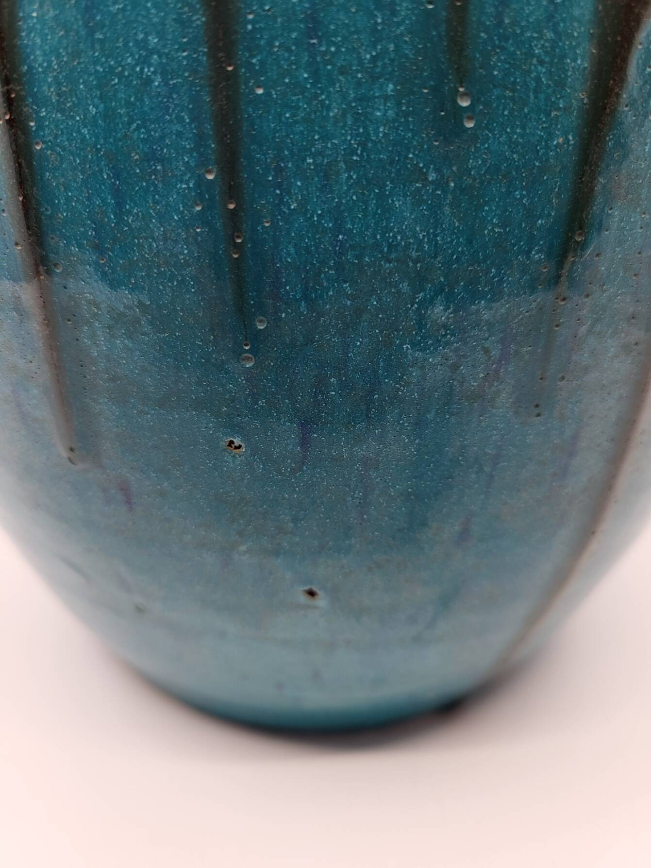Primavera Vase for Spring in French Art Deco blue ceramic