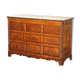 Georgian oak commode with a folding top, English, 18th century.