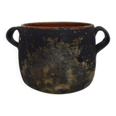Pot de cuisson, cache pot en terre cuite,vernissé. JB Hughes Vallauris