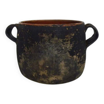 Cooking pot, terracotta plant pot, glazed. JB Hughes Vallauris
