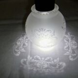 Tulip globe etched glass pendant lamp chandelier wall lamp
