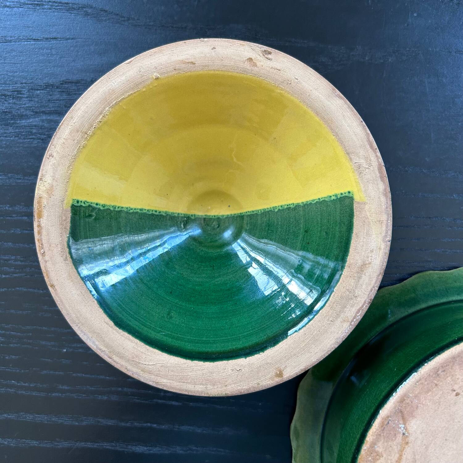 Two-tone yellow and green terrine