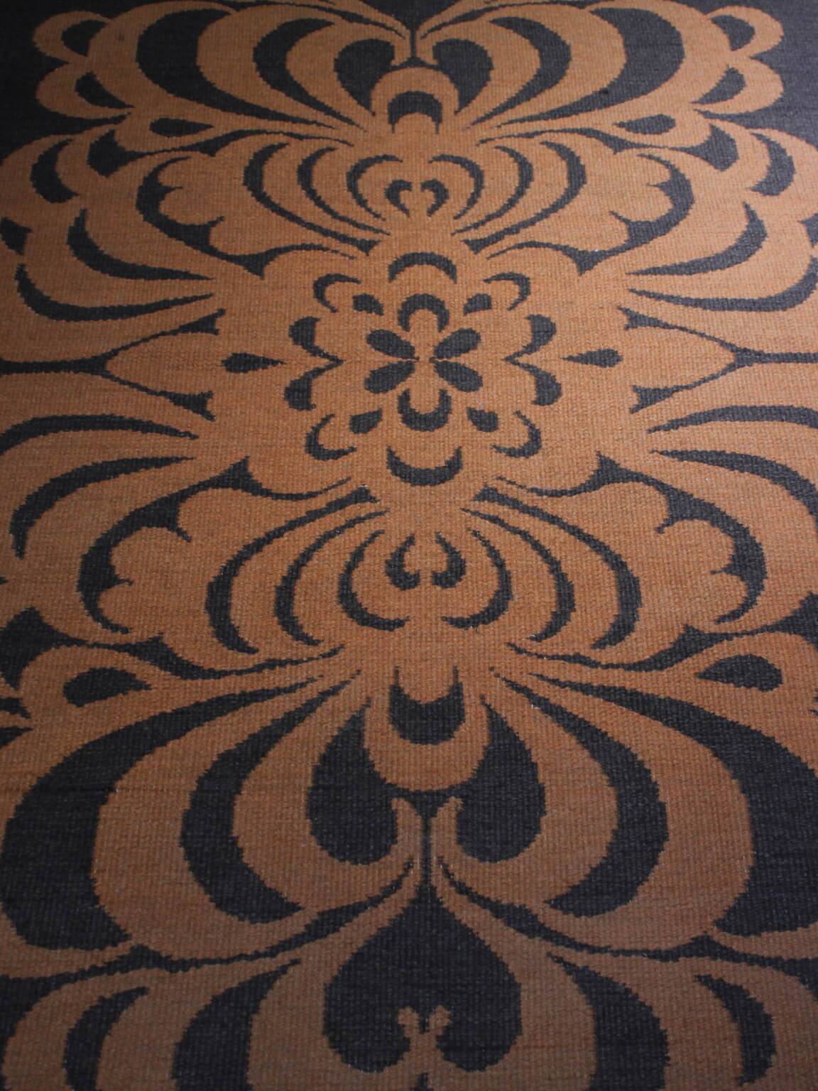 Berit Woelfer Mid-Century Graphic Double-Sided Wool Rug 160x240cm, Signed