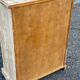 Louis Philippe chest of drawers with 3 drawers renovated in raw solid wood