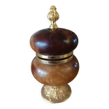 Tabletop lighter in alabaster