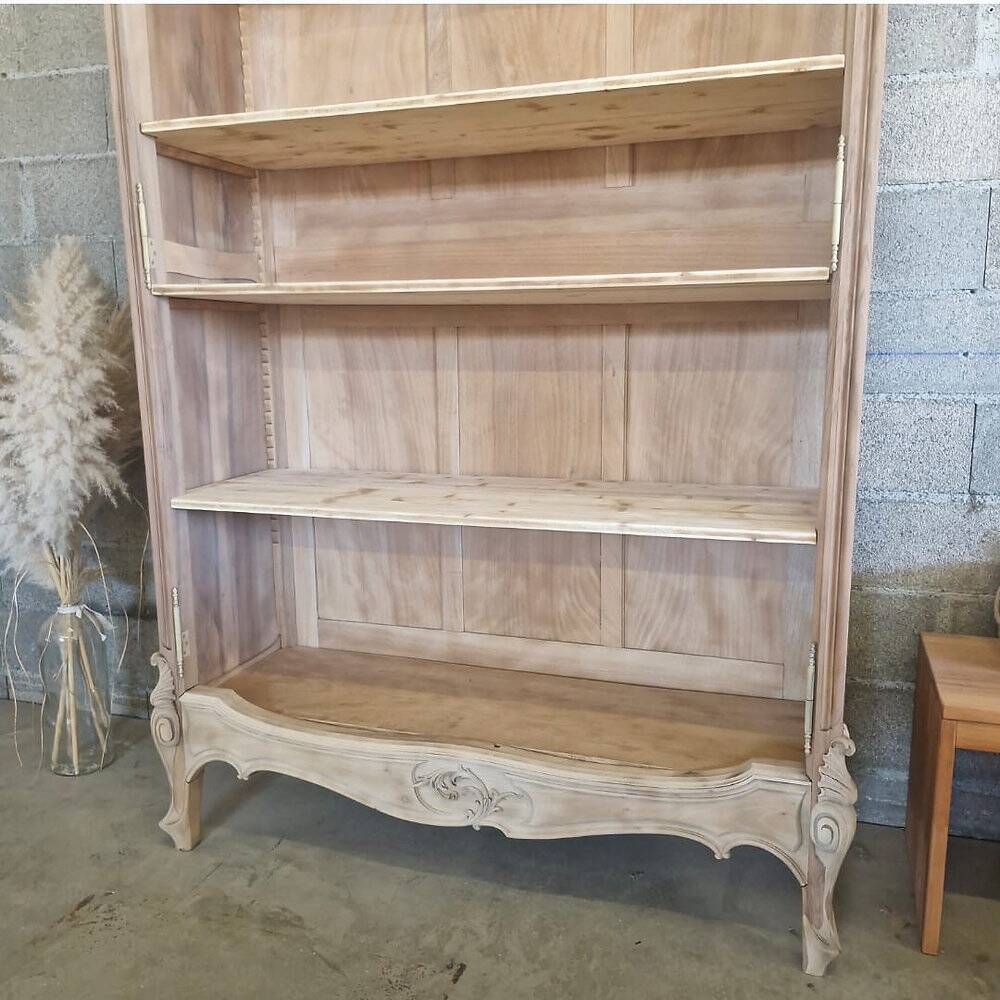 Solid cherry wardrobe – revalued Louis XV style