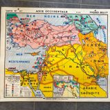 Ancienne carte école Asie Occidentale (n 16 bis) - Edouard Bruley