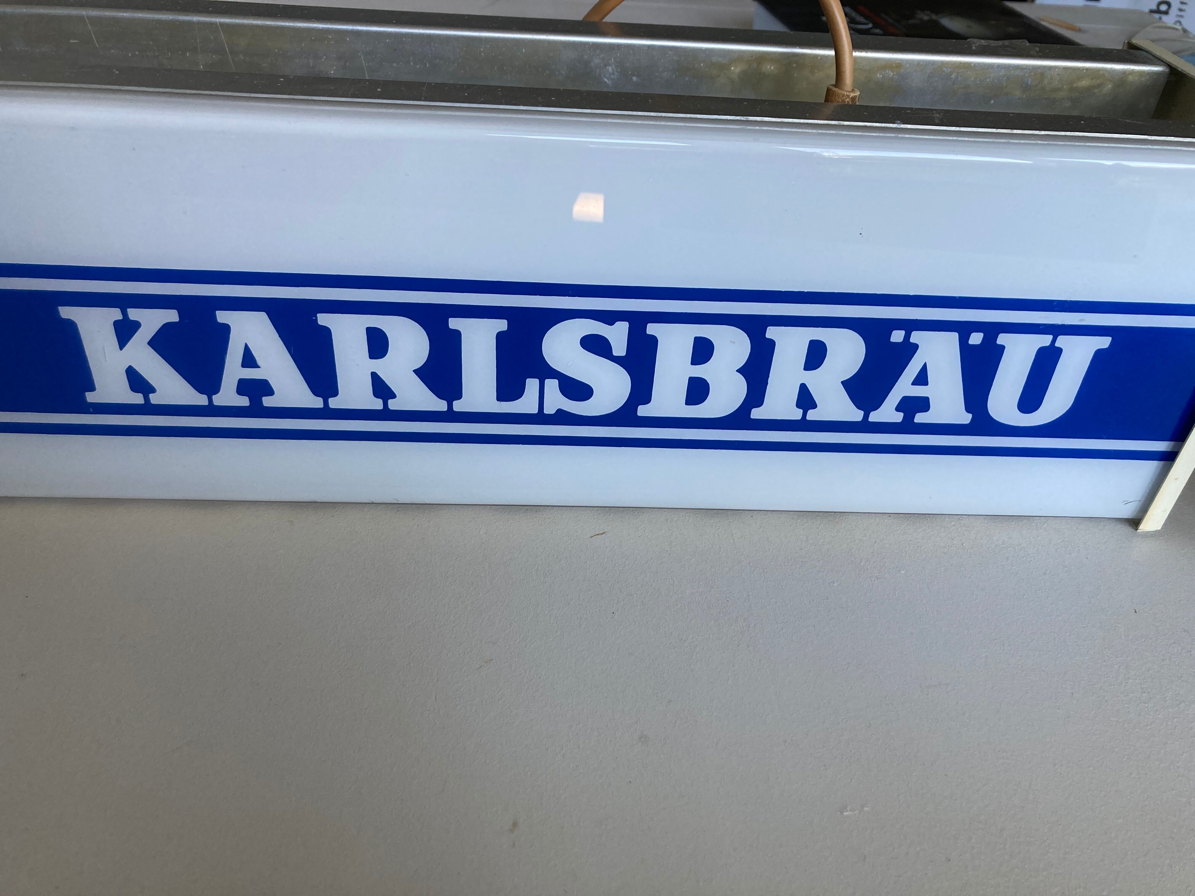 Illuminated beer bistro Karlsbrau