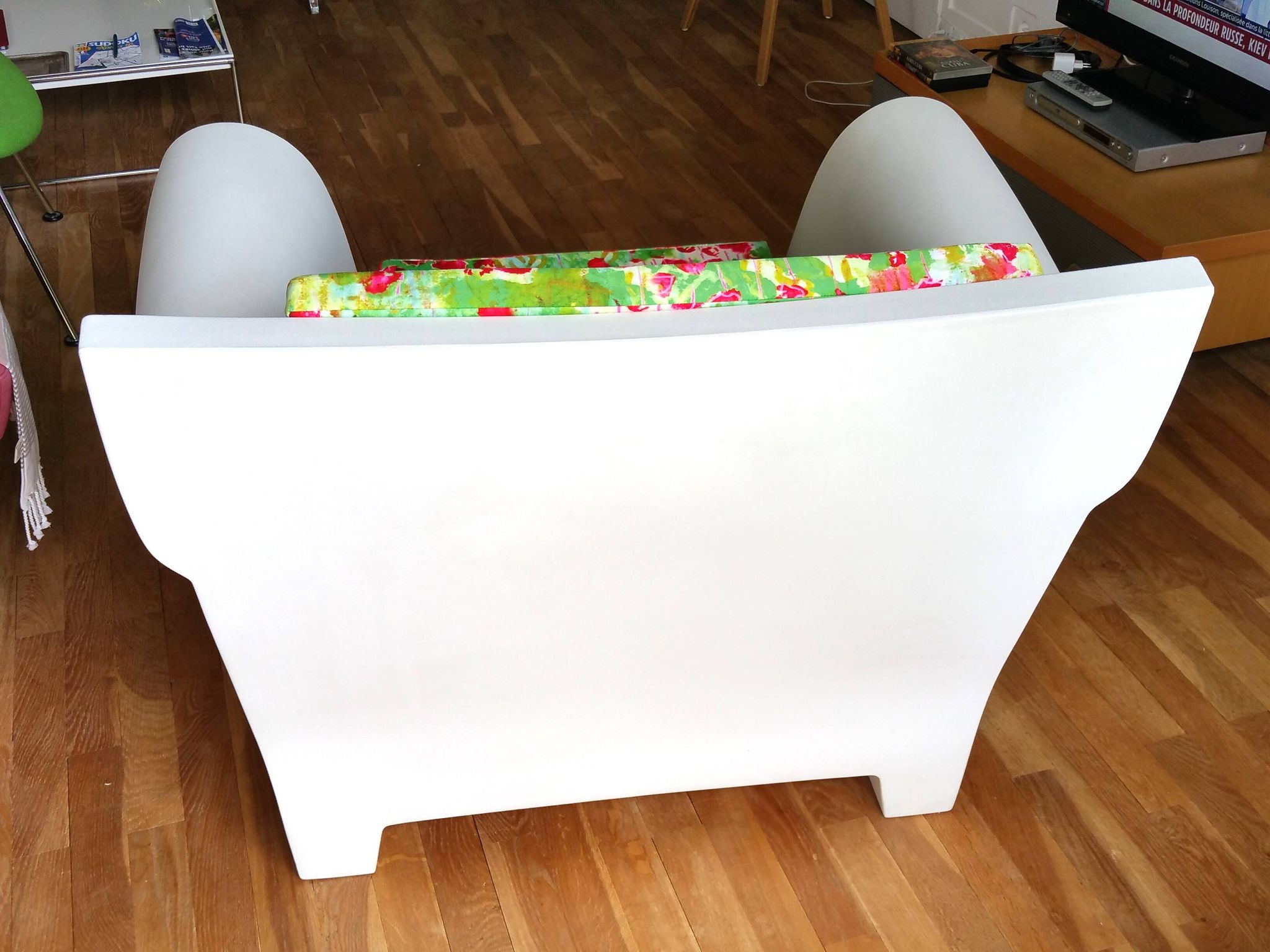 Fauteuil STARCK Bubble "blanc zinc"