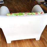 STARCK Bubble armchair "zinc white"