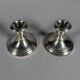 Pair of 925 American silver candlesticks