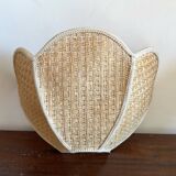 Vintage fiber wall light