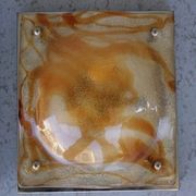 Pair of sconces 1970 design molded glass
