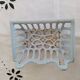 Vintage blue enamel soap dish, 1940s