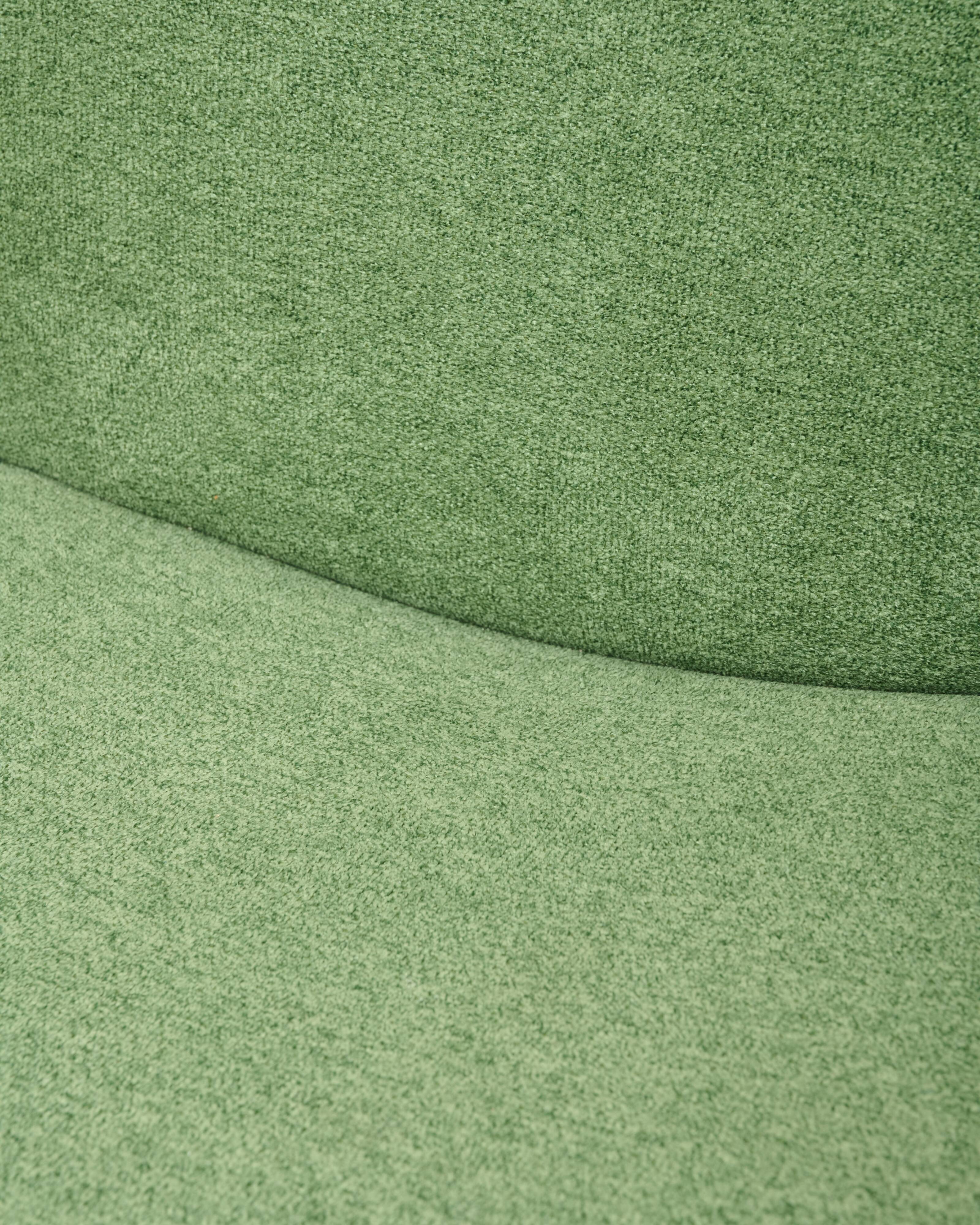 Green velvet armchair, 1970