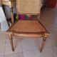 Caned armchair