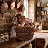 Basket, wicker pot, woven rattan