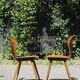 Pair of "Fourmi" bistro chairs Baumann France 1960s