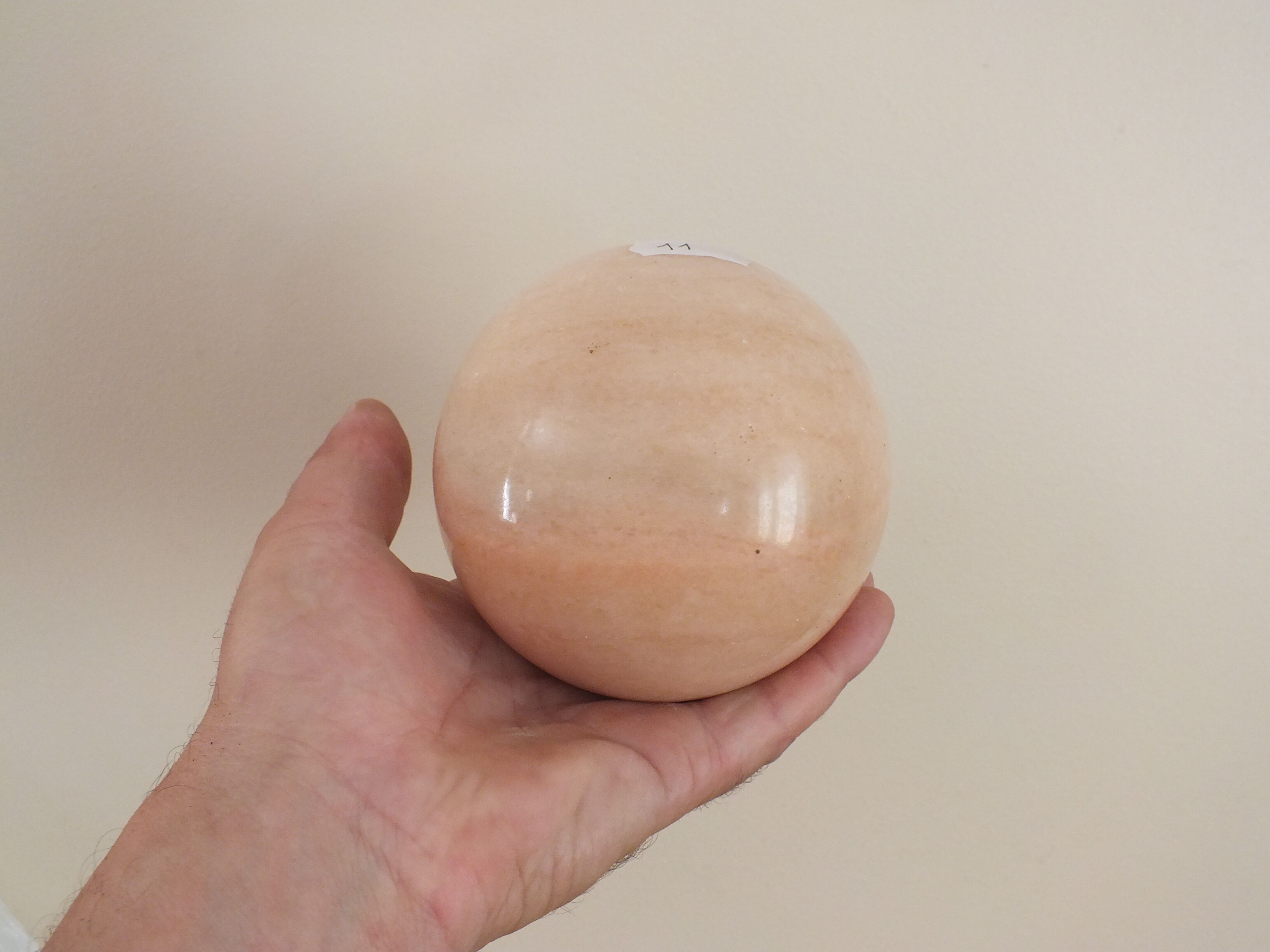 Decorative mineral ball or sphere of marble or other No. 11