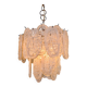 Lustre Mazzega italien vintage en verre texturé, années 1960–1970