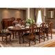 Large extendable table with eight chairs, late 19th century, France. After renovation.
