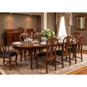 Large extendable table with eight chairs, late 19th century, France. After renovation.