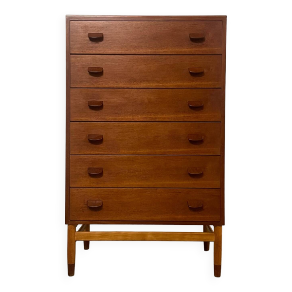 Commode vintage en teck par Poul Volther pour FDB Mobelfabrik, 1960