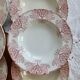 6 deep plates red iron clay Lunéville - "Mauresque" decoration