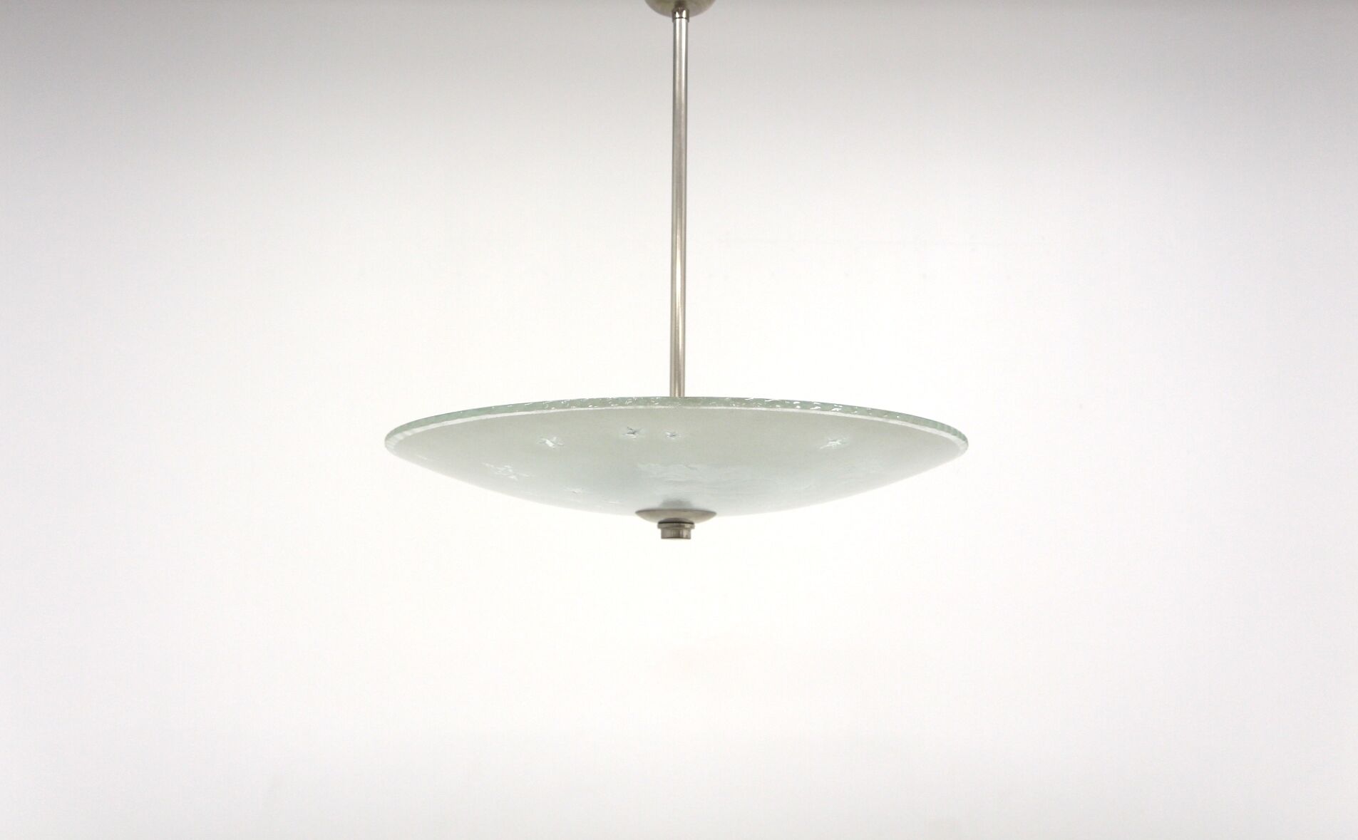Glass pendant lamp, Erik Kinell for Glössner, Sweden, 1940