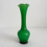 Vintage green opaline soliflore vase